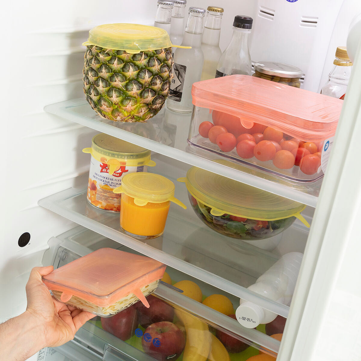 Innovagoods Set Van 10 Herbruikbare En Aanpasbare Keukendeksels Lilyd Innovagoods