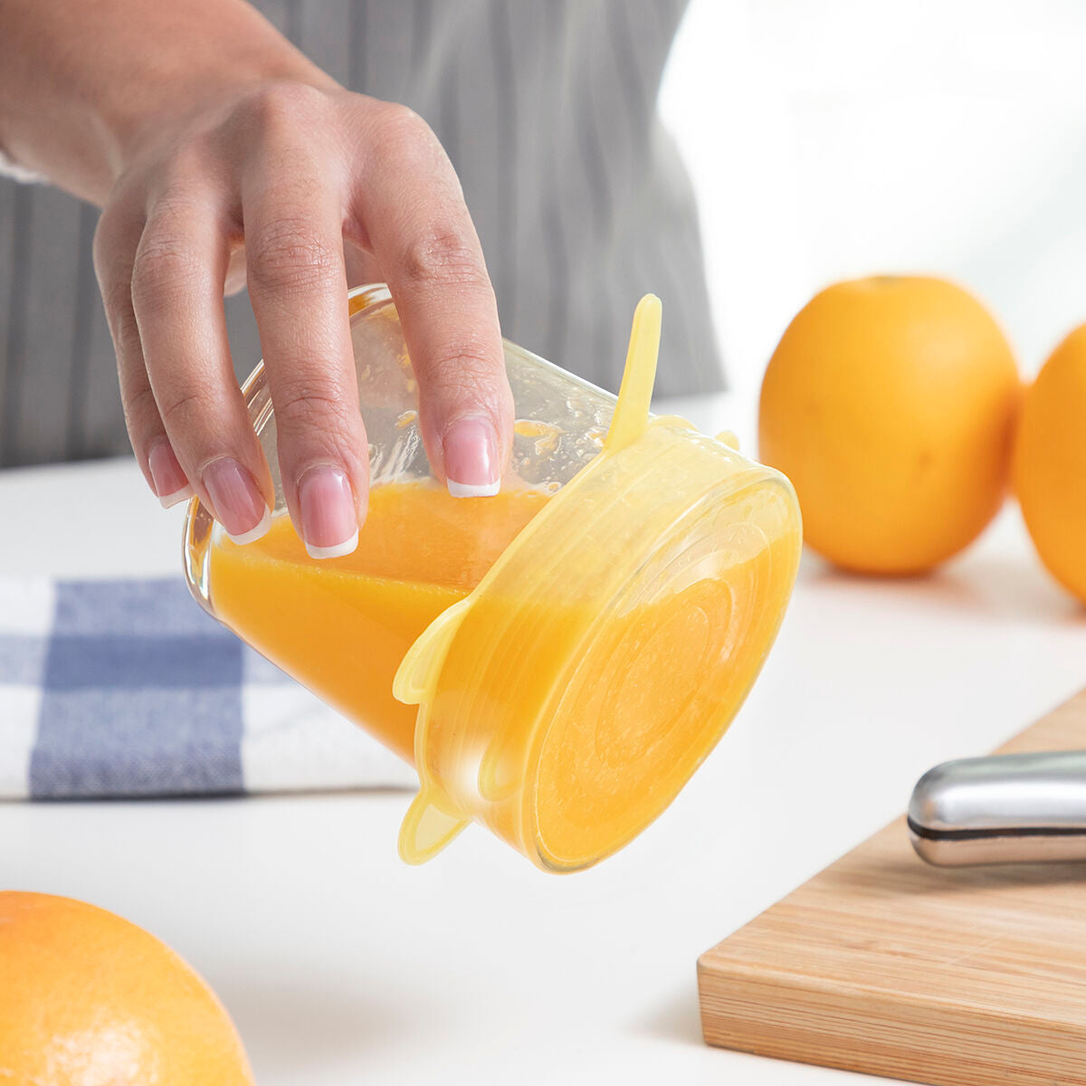 Innovagoods Set Van 10 Herbruikbare En Aanpasbare Keukendeksels Lilyd Innovagoods