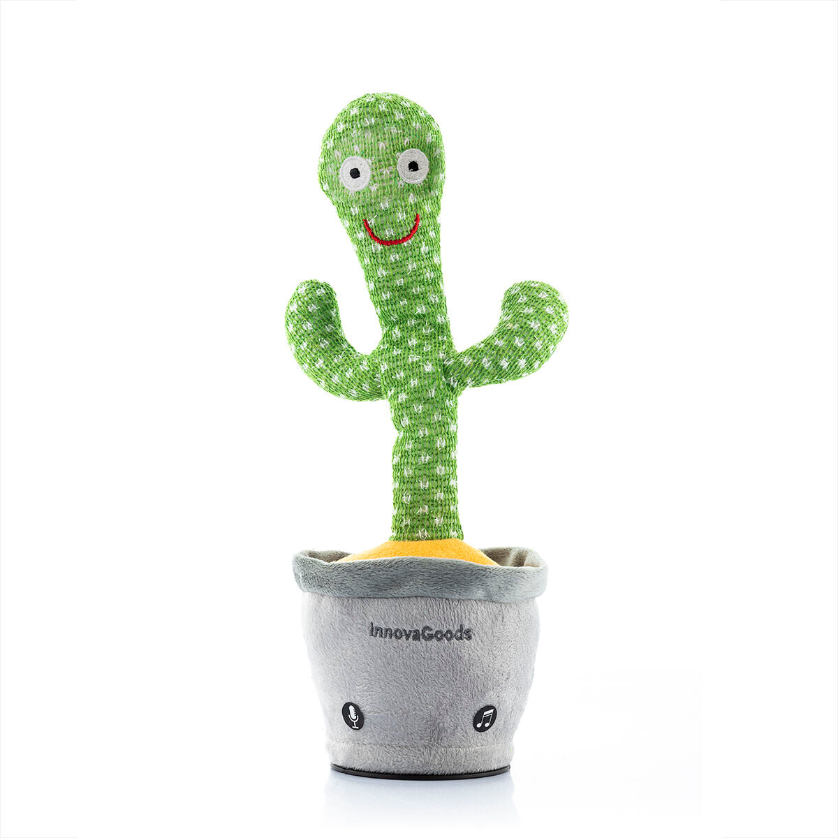Innovagoods Oplaadbare Dansende En Pratende Cactus Met Muziek En Meerkleurige Led's Cacxi Innovagoods