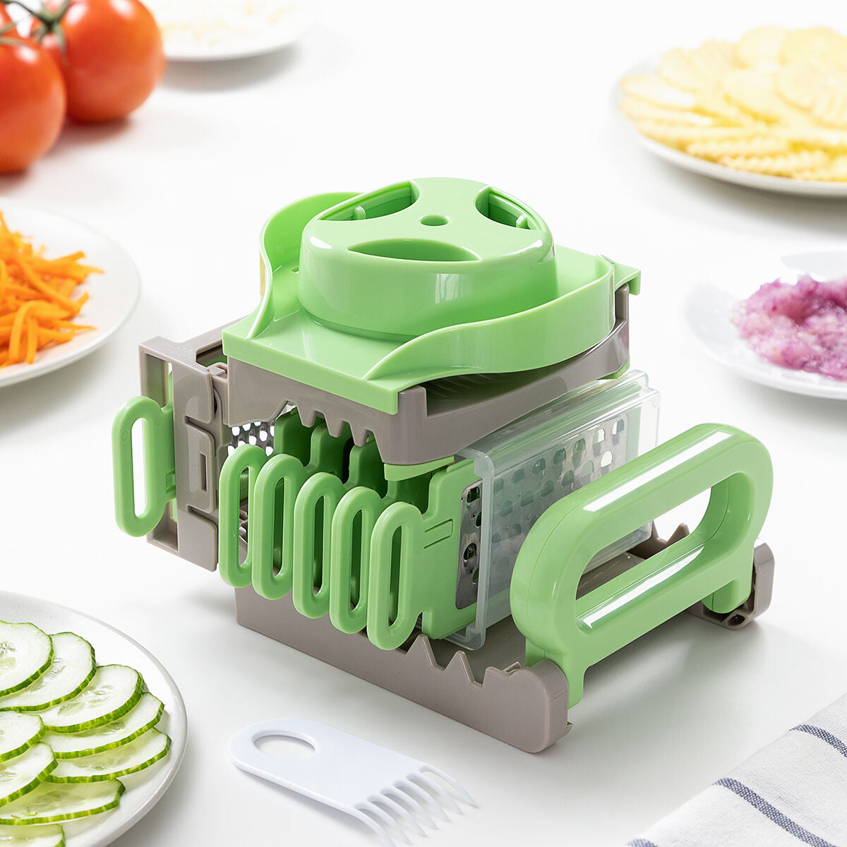 Innovagoods 6-In-1 Opvouwbare Mandoline Rasp Choppie Innovagoods