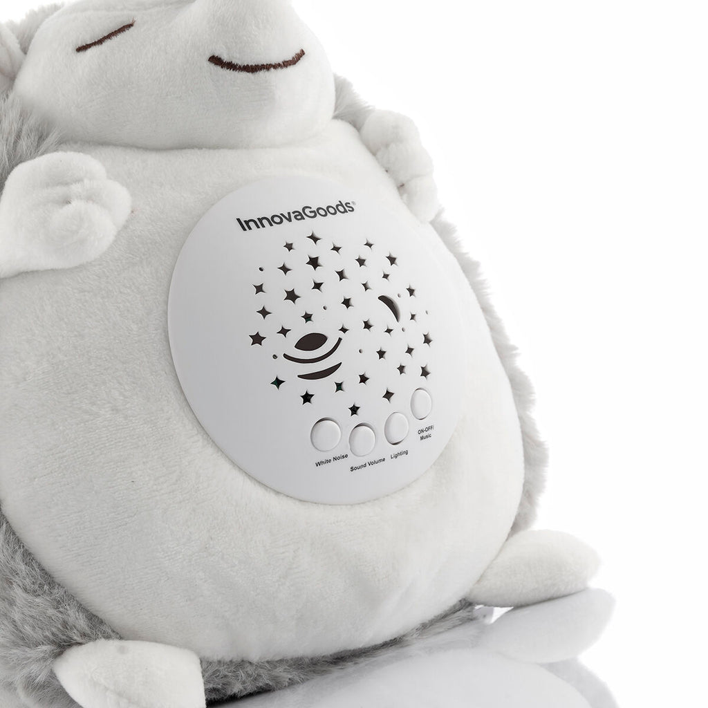 Innovagoods Hedgehog Knuffel Met Witte Ruis En Nachtlampprojector Spikey Innovagoods